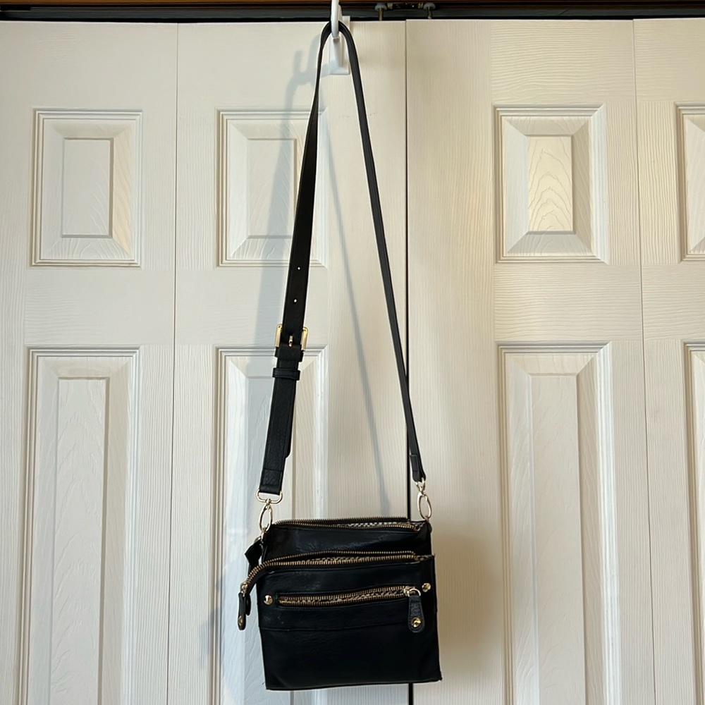Big Buddha black crossbody bag
